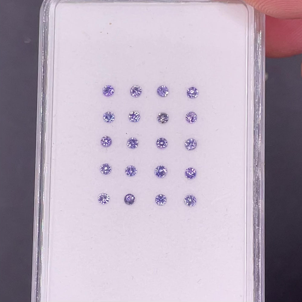 
            
                Load and play video in Gallery viewer, 1.7-1.8mm Natural Purple Sapphire Gem Lot
            
        