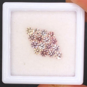 2.5mm Unheated 'Fancy Color' Sapphire Gem Lot