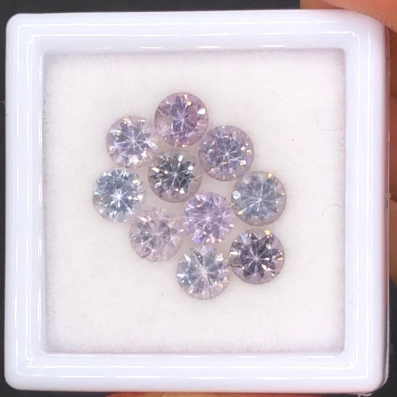 4mm 'Fancy Color' Burmese Spinel Gem Lot