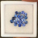 2.5-2.7mm Cornflower Blue Sapphire Gem Lot