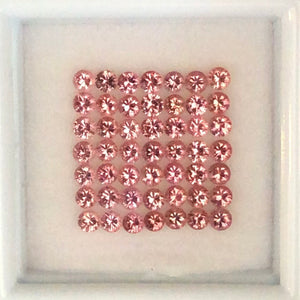 2mm 'Padparadscha Color' Spinel