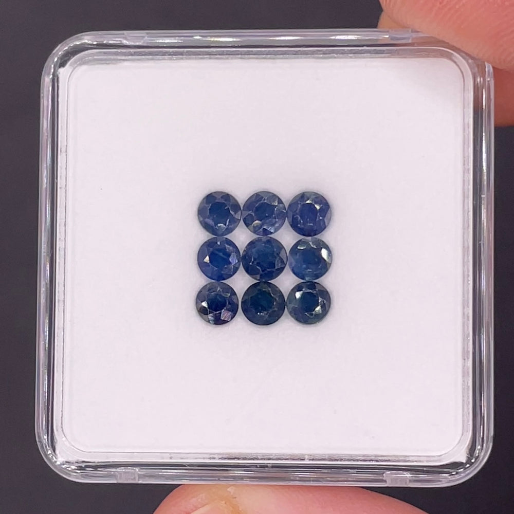 3.75mm Blue Sapphire Gem Lot