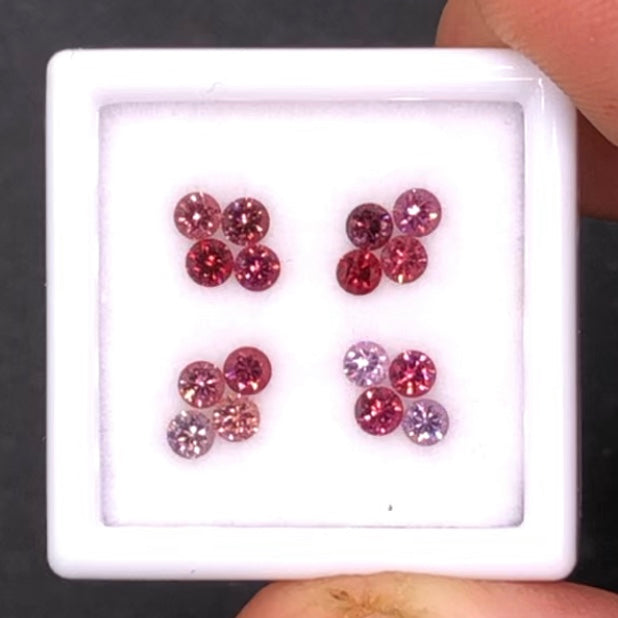 2.4-2.5mm 'Fancy Color' Burmese Spinel Gem Lot