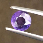 5.3mm *Unheated* Bright Purple Sapphire Round Cut Gemstone