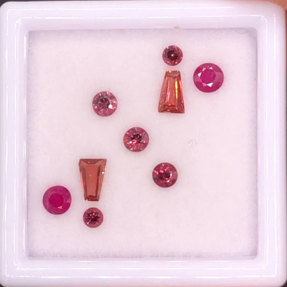 Sapphire, Ruby, Spinel & Garnet Mixed Gem Lot