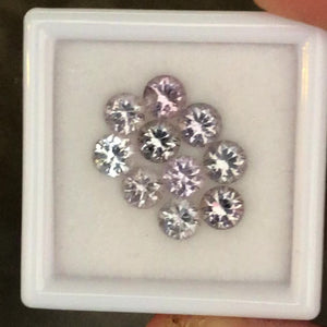 
            
                Load and play video in Gallery viewer, 4mm &amp;#39;Fancy Color&amp;#39; Burmese Spinel Gem Lot
            
        