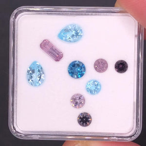 
            
                Load and play video in Gallery viewer, Icy Blue/Purple Spinel &amp;amp; Topaz Mixed Gem Lot
            
        