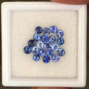 
            
                Load and play video in Gallery viewer, 2.5-2.7mm Cornflower Blue Sapphire Gem Lot
            
        