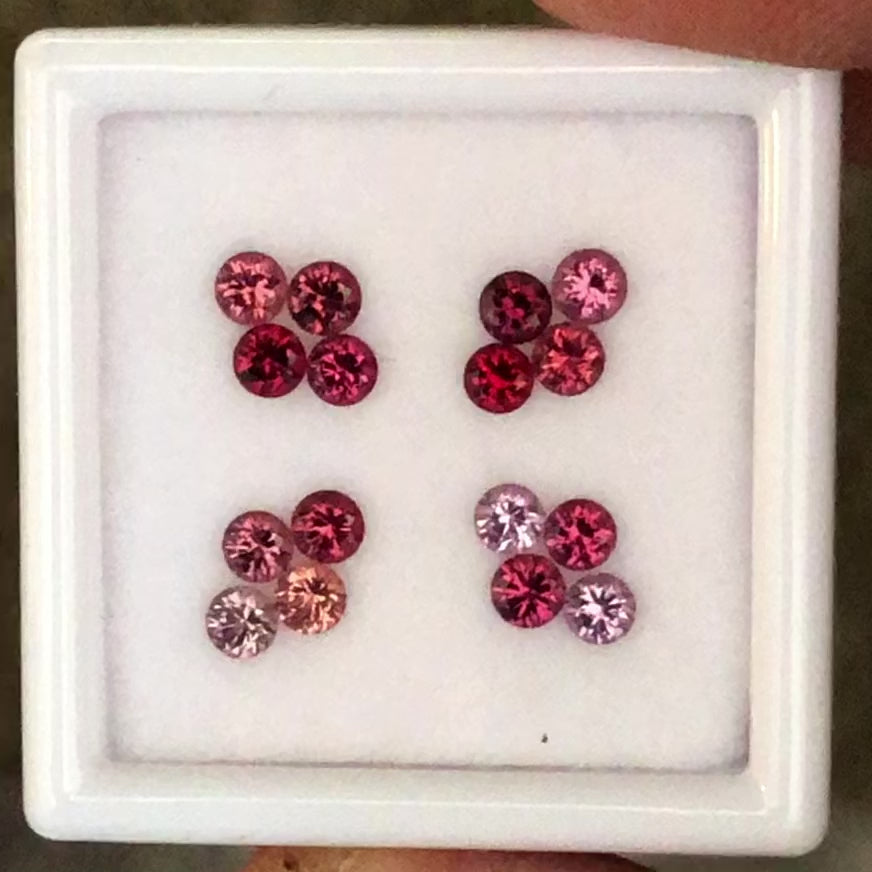 
            
                Load and play video in Gallery viewer, 2.4-2.5mm &amp;#39;Fancy Color&amp;#39; Burmese Spinel Gem Lot
            
        