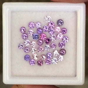 
            
                Load and play video in Gallery viewer, 2.1-2.3mm Purple/Pink Sapphire Gem Lot
            
        